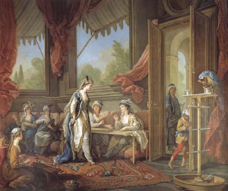 The Sultana Set Work of the Odalisques, Charles Amedee Philippe Van Loo